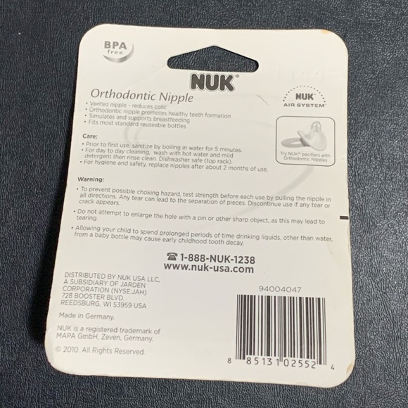 Nuk bottle nipples - Picture 5 of 8